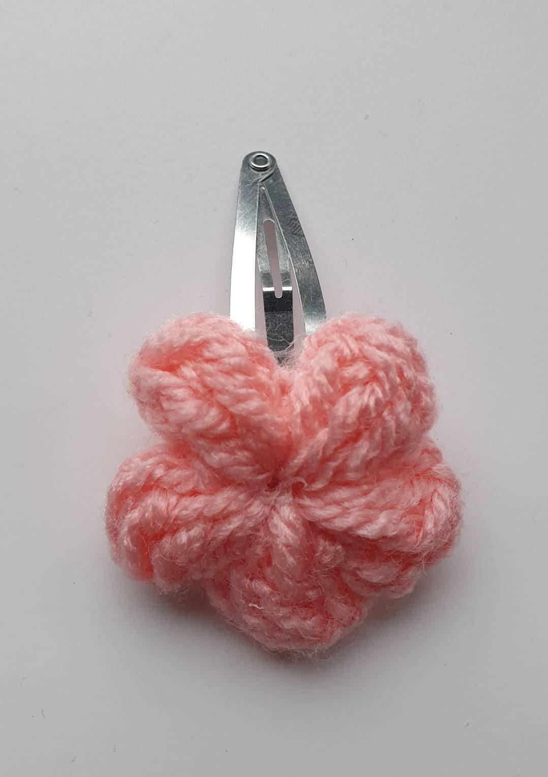 Crochet Flower Hair Clip