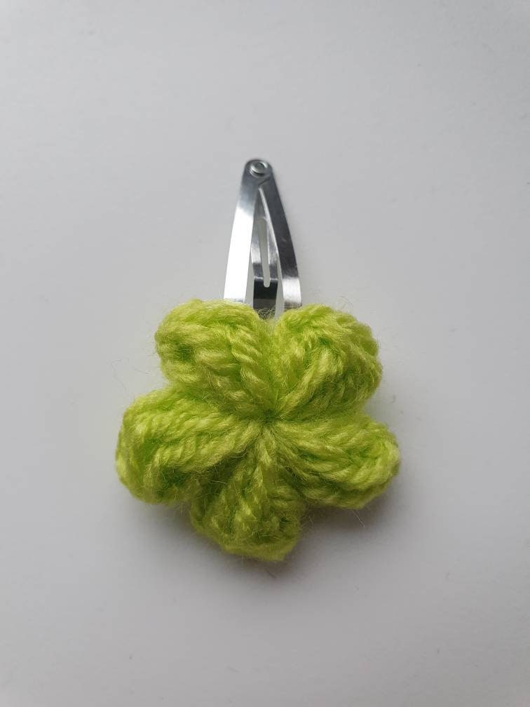 Crochet Flower Hair Clip