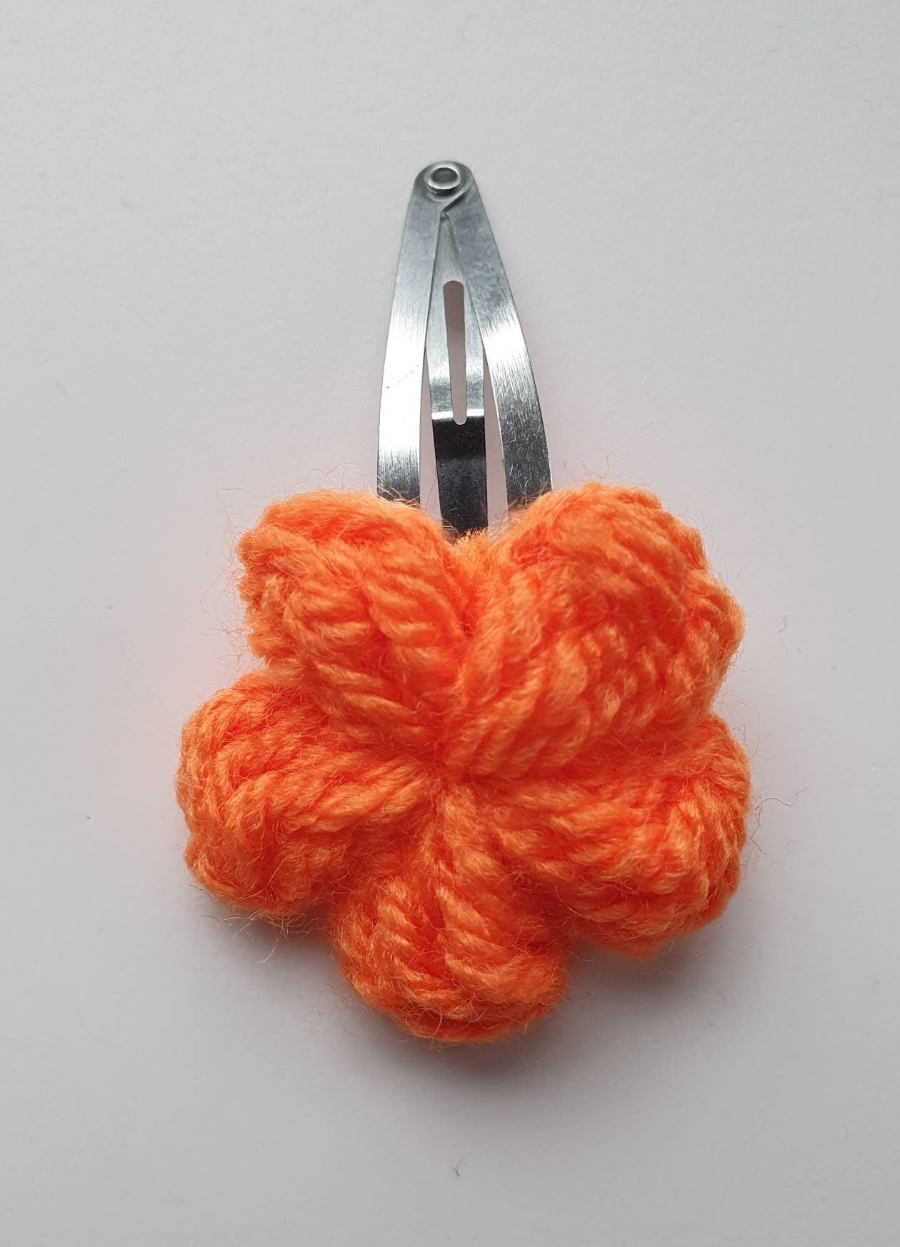 Crochet Flower Hair Clip