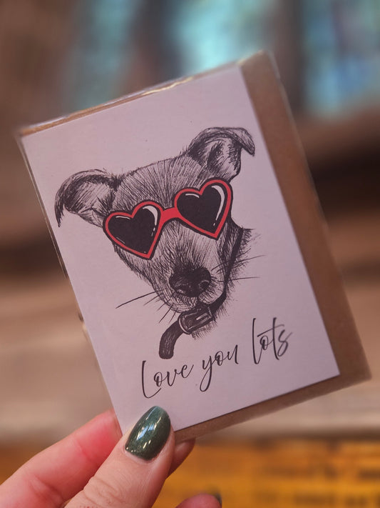 A7 Rosie 'Love you lots' card